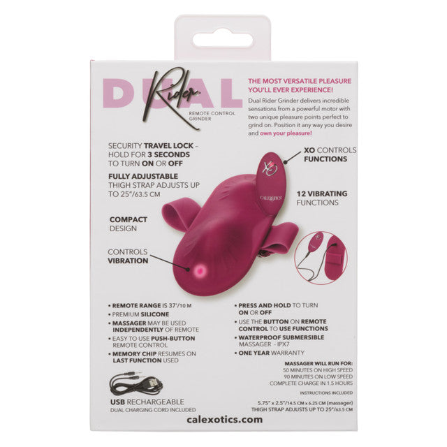 CalExotics Dual Rider Remote Control Grinder Vibrating Vibrator Rider Pad