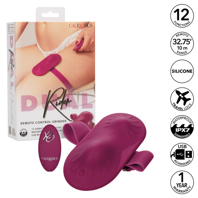CalExotics Dual Rider Remote Control Grinder Vibrating Vibrator Rider Pad