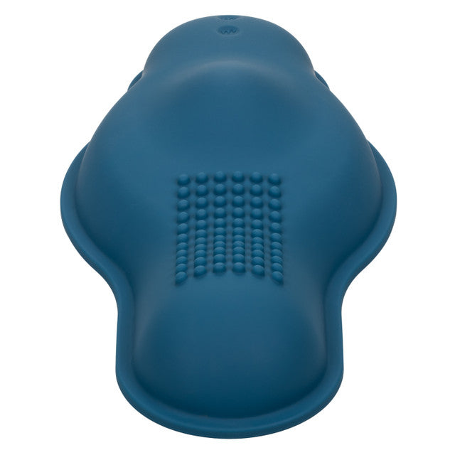 CalExotics Dual Rider Remote Control Bump and Grind Waterproof Silicone Massager with 12 Functions and Remote in Blue > Vibrators > Vibrating Pads