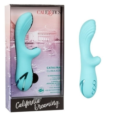 Catalina Climaxer 7 Inch USB Rechargeable Silicone Vibrator Blue > Vibrators > Ladies > Rabbit