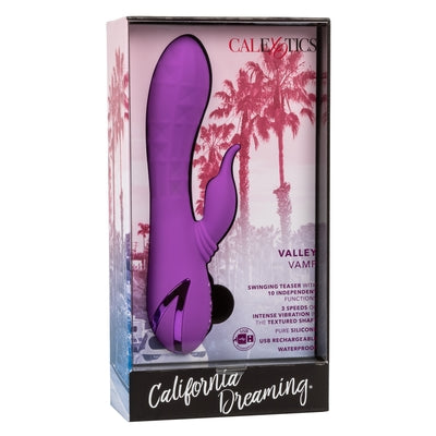 Valley Vamp Rechargeable Silicone Clitoral Vibrator with Rhythm Function Purple > Sex Toys For Ladies > G-Spot Vibrators