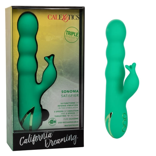 California Dreaming Sonoma Satisfier – Luxury Massager with 10 Vibration Functions and 3 Thrusting Speeds > Vibrators > Ladies > Rabbit Main image
