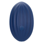 CalExotics Cashmere Velvet Curve Handheld Massager in Navy Blue with 10 Speeds, Liquid Silicone,= > Vibrators > Standard Vibrators