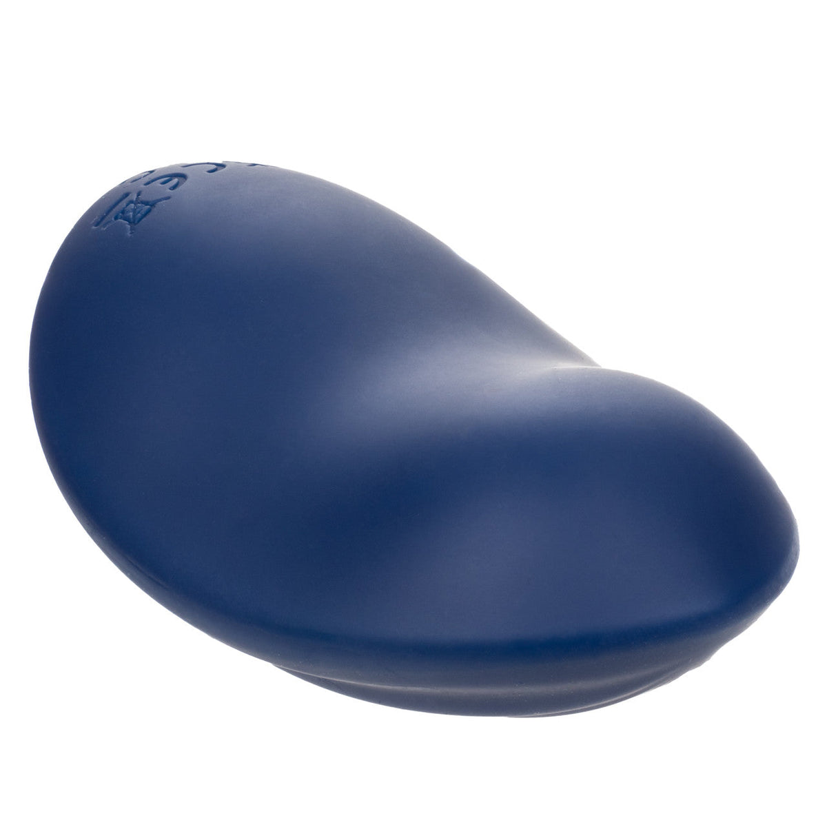 CalExotics Cashmere Velvet Curve Handheld Massager in Navy Blue with 10 Speeds, Liquid Silicone,= > Vibrators > Standard Vibrators
