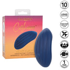 CalExotics Cashmere Velvet Curve Handheld Massager in Navy Blue with 10 Speeds, Liquid Silicone,= > Vibrators > Standard Vibrators