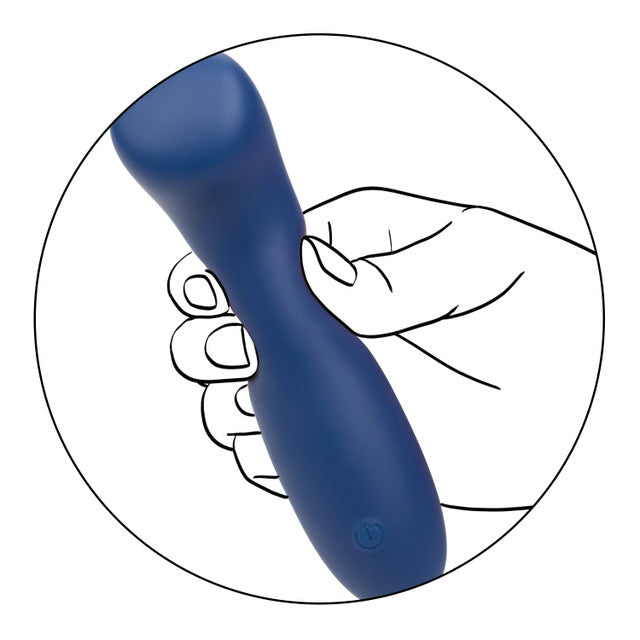 Cashmere Satin G Blue Liquid Silicone Massager With 10 Speeds Waterproof Rechargeable > Vibrators > Standard Vibrators