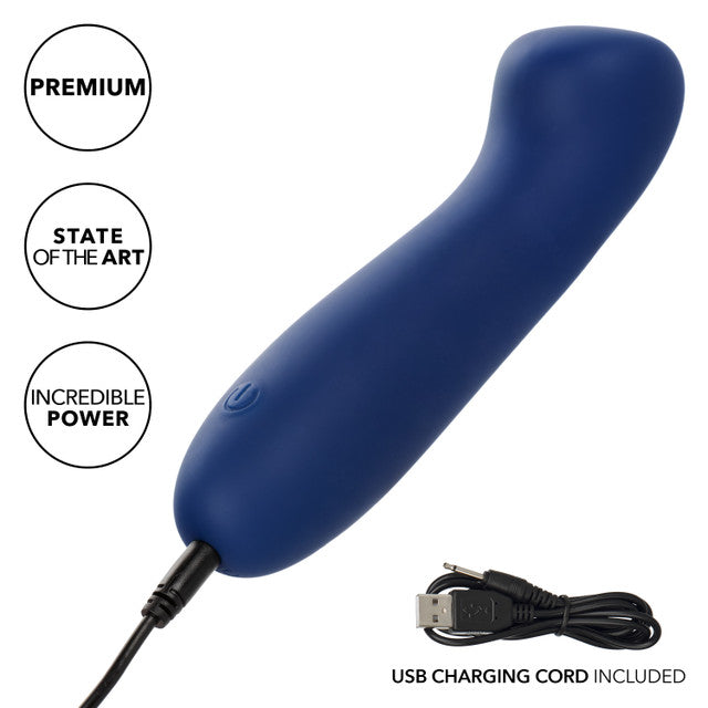 Cashmere Satin G Blue Liquid Silicone Massager With 10 Speeds Waterproof Rechargeable > Vibrators > Standard Vibrators