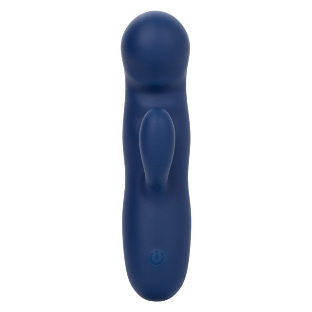 Cashmere Silk Duo Liquid Silicone Dual Motor Massager in Navy Blue with 10 Speeds and Rechargeable > Vibrators > Ladies > Rabbit