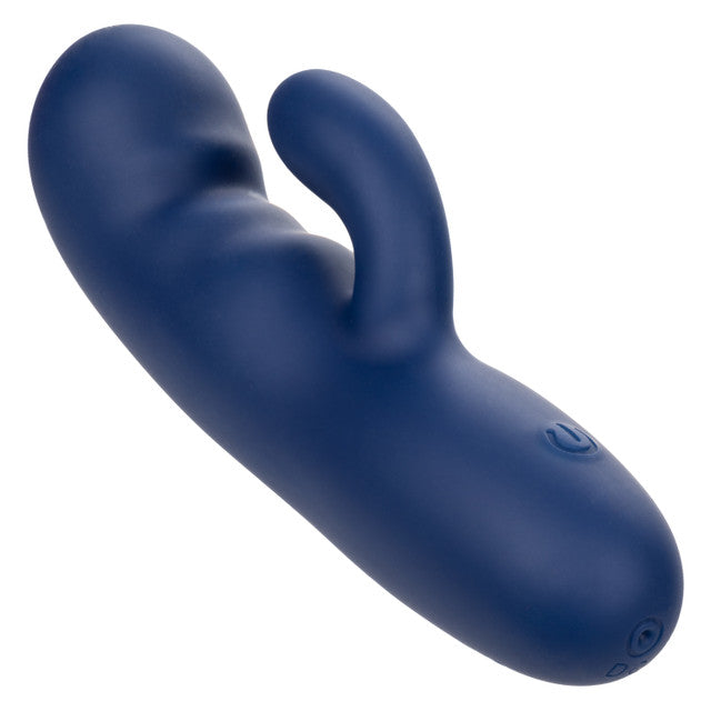 Cashmere Silk Duo Liquid Silicone Dual Motor Massager in Navy Blue with 10 Speeds and Rechargeable > Vibrators > Ladies > Rabbit