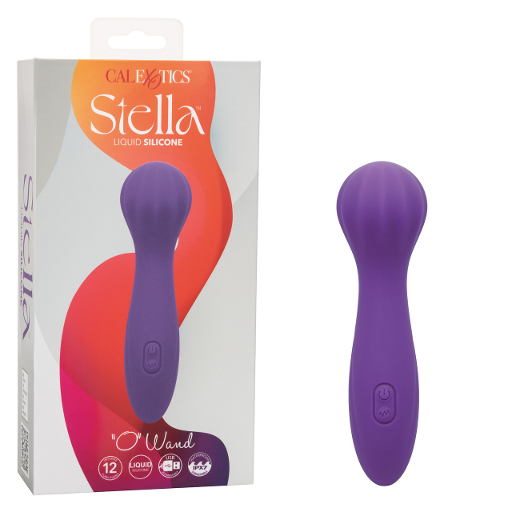 Stella Liquid Silicone "O" Wand Purple Waterproof Rechargeable Massager with 12 Vibration Functions Default Title Electric Massager