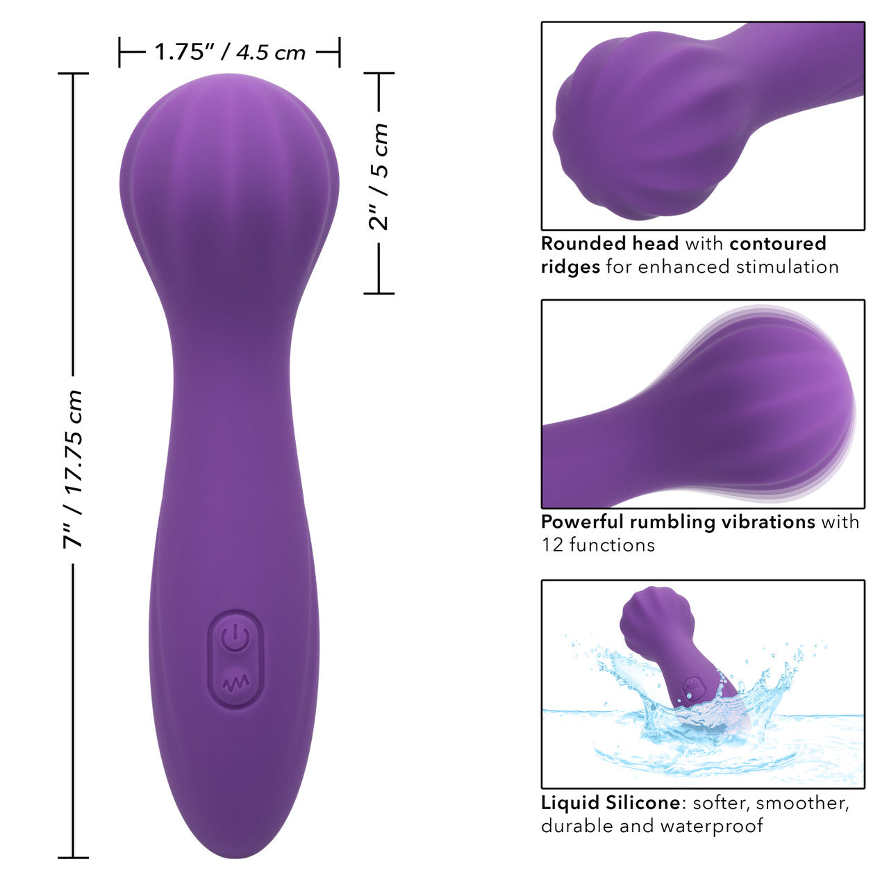 Calexotics Stella Liquid Silicone O Wand Massager Vibrator