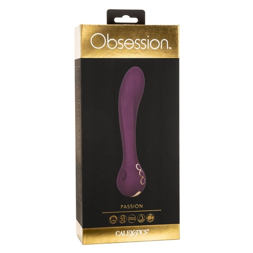 Obsession Passion Purple Silicone Curved Vibrator with 10 Vibration Functions and Gold-Plated Accents Default Title Vibrators