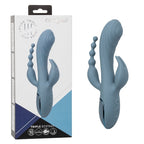 Triple Motor Vibrator Massager With Beaded Tail Blue Grey > Vibrators > Ladies > Rabbit Multi