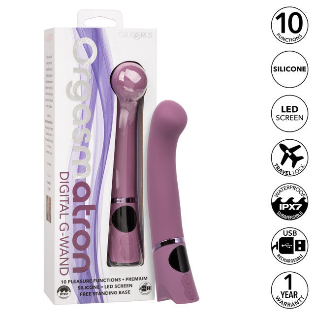 Orgasmatron Digital G-Wand Premium Silicone Waterproof Wand Massager with LED Screen and -C Rechargeable > Sex Toys For Ladies > G-Spot Vibrators