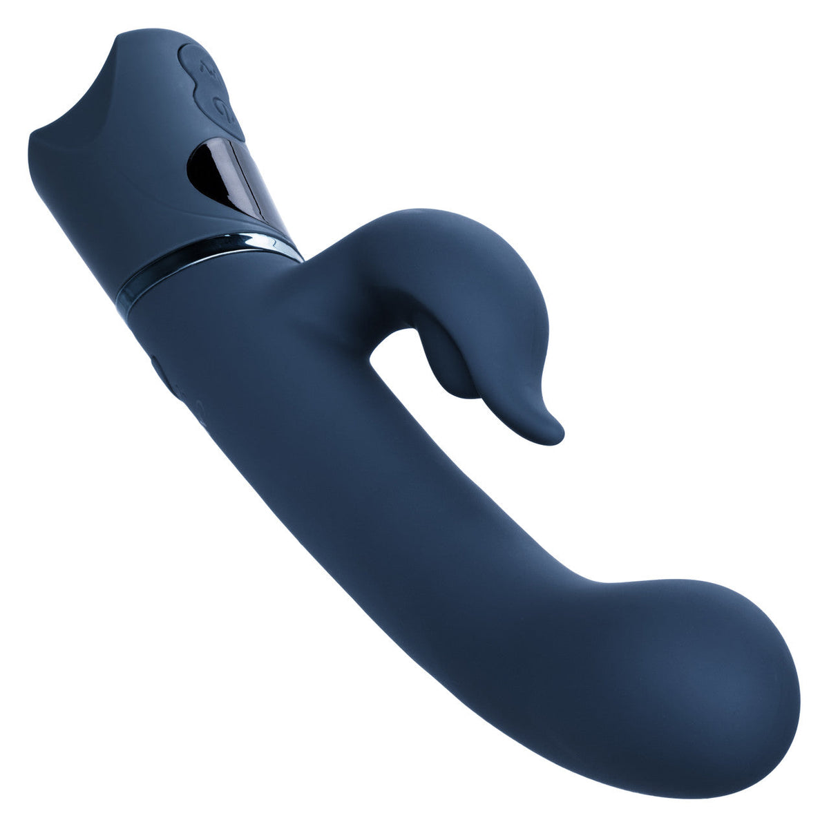 Orgasmatron Digital G-Teaser Dual Massager in Navy Blue with 100 Pleasure Combinations and LED Screen > Vibrators > Ladies > Rabbit Multi