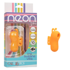 Neon Vibes The Buzzing Vibe Orange Silicone Finger Teaser with 10 Vibration Functions and Rechargeable > Vibrators > Finger Vibrators
