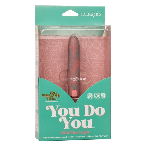 Naughty Bits You Do You Mini Massager 3-Inch Rechargeable Silicone Bullet with Floral Pattern and 10 Vibration Functions Default Title BULLETS