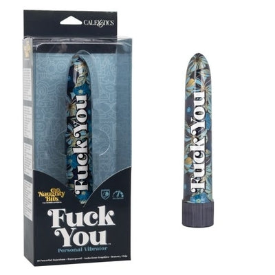 Naughty Bits Fuck You Personal Vibrator Floral Design 10-Function Powerful Massager Multi Vibrators