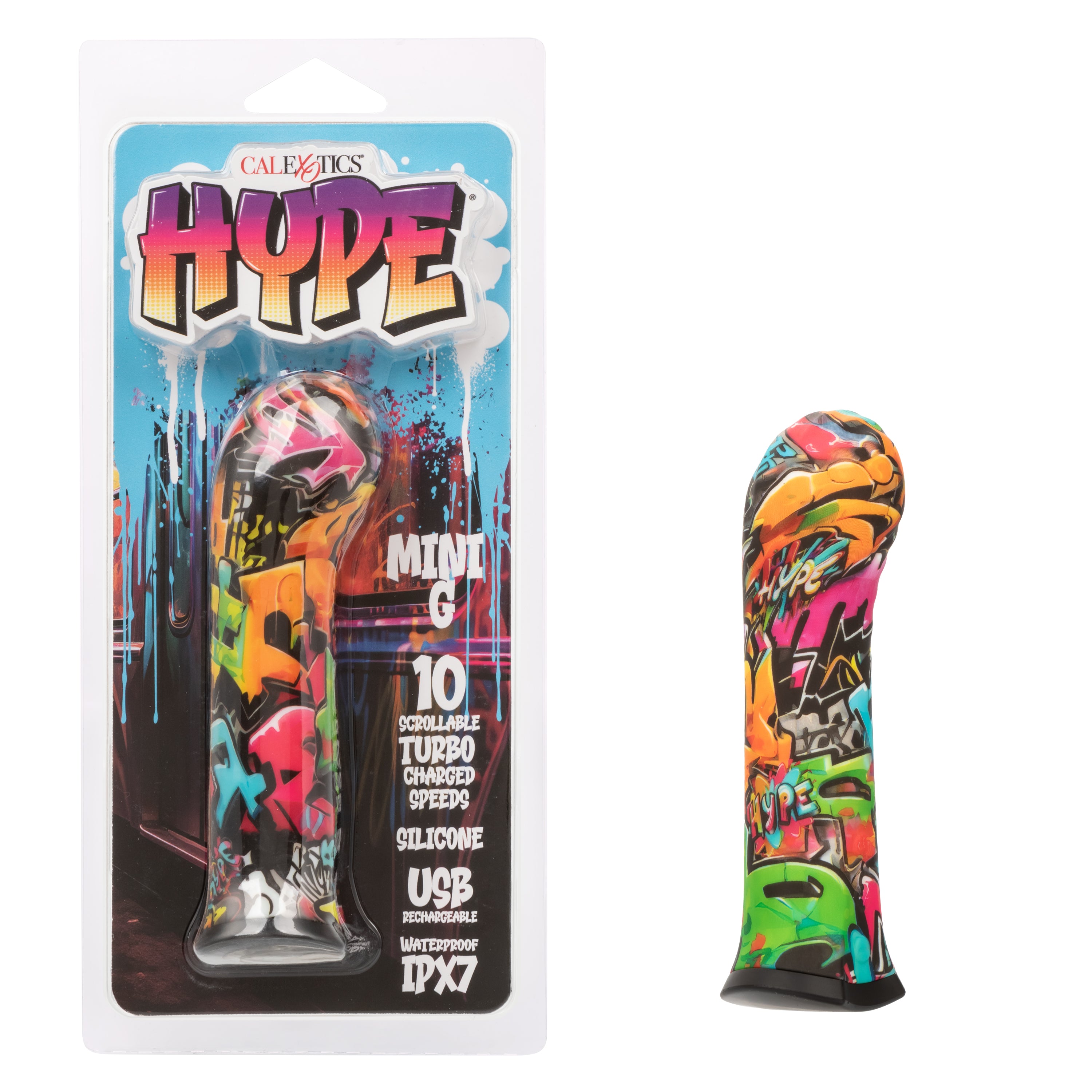 Hype Mini G Rechargeable Silicone Vibrator with 10 Turbo Charged Speeds and Waterproof Design Default Title BULLETS