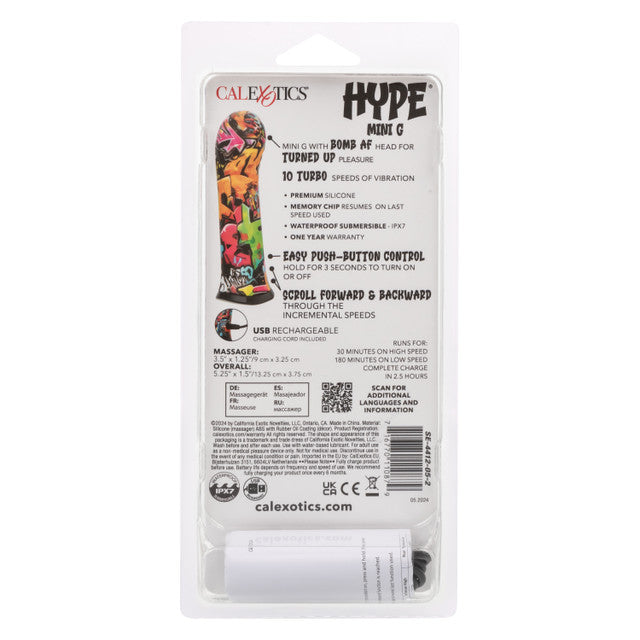 Hype Mini G Silicone Vibrator with 10 Turbo Charged Speeds and Waterproof Design > Vibrators > Mini Vibrators