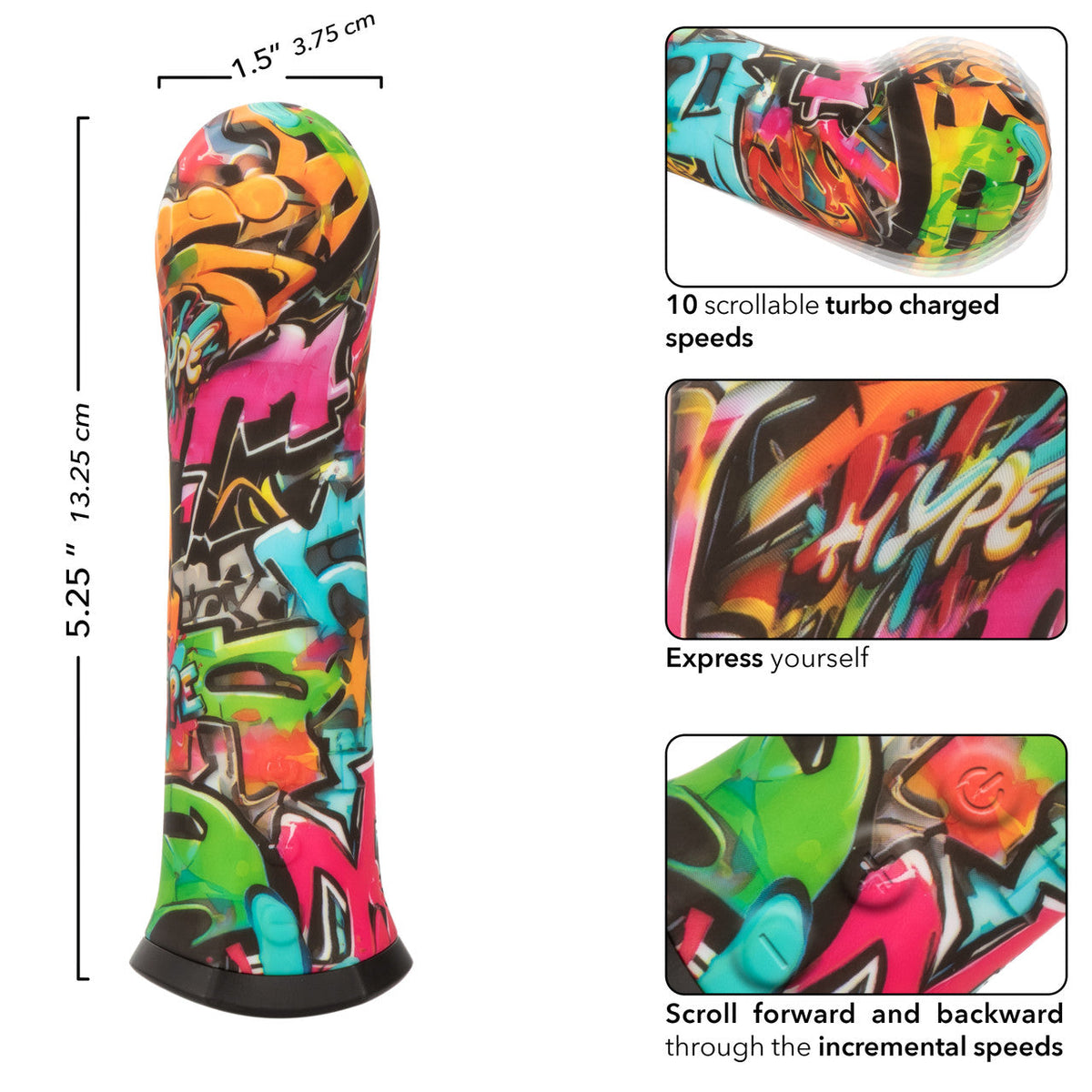 Hype Mini G Silicone Vibrator with 10 Turbo Charged Speeds and Waterproof Design > Vibrators > Mini Vibrators