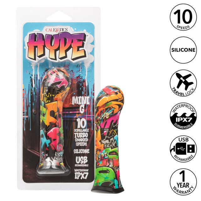 Hype Mini G Silicone Vibrator with 10 Turbo Charged Speeds and Waterproof Design > Vibrators > Mini Vibrators