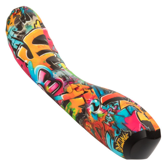 Hype Ridg'd G Colorful Graffiti Silicone G-Spot Vibrator Waterproof > Sex Toys For Ladies > G-Spot Vibrators