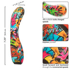 Hype Ridg'd G Colorful Graffiti Silicone G-Spot Vibrator Waterproof > Sex Toys For Ladies > G-Spot Vibrators