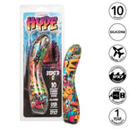 Hype Ridg'd G Colorful Graffiti Silicone G-Spot Vibrator Waterproof > Sex Toys For Ladies > G-Spot Vibrators