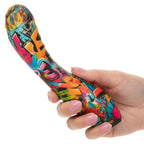 Hype Ridg'd G Colorful Graffiti Silicone G-Spot Vibrator Waterproof > Sex Toys For Ladies > G-Spot Vibrators