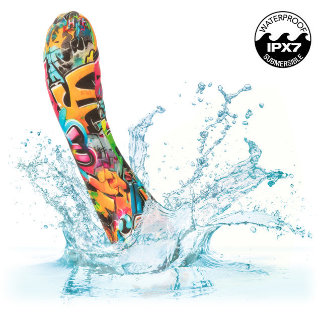 Hype Ridg'd G Colorful Graffiti Silicone G-Spot Vibrator Waterproof > Sex Toys For Ladies > G-Spot Vibrators