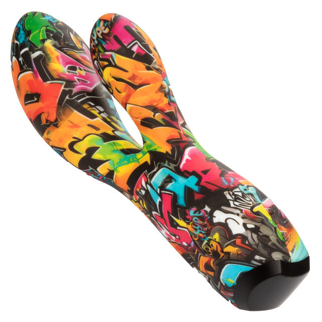 Hype Dual Stim 7.2 Inch Waterproof Silicone Graffiti Massager > Vibrators > Ladies > Rabbit