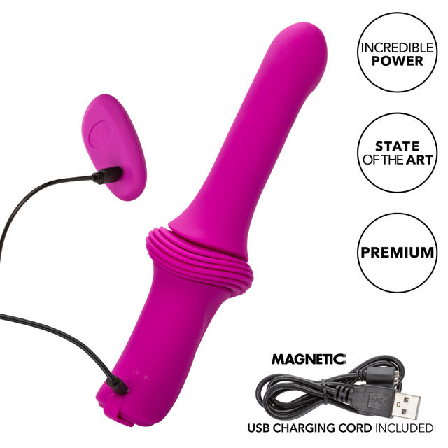 Overdrive Remote Control Sex Machine Smooth Thruster in Purple (6.75 inches) > Dildos > Thrusting Dildos