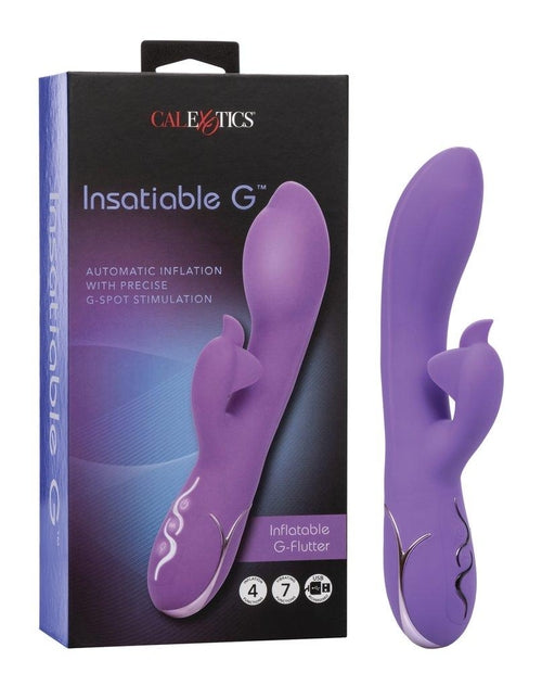 Insatiable G Inflatable G-Flutter Purple Silicone Rechargeable Vibrating Massager Default Title VIBRATORS-RABBIT