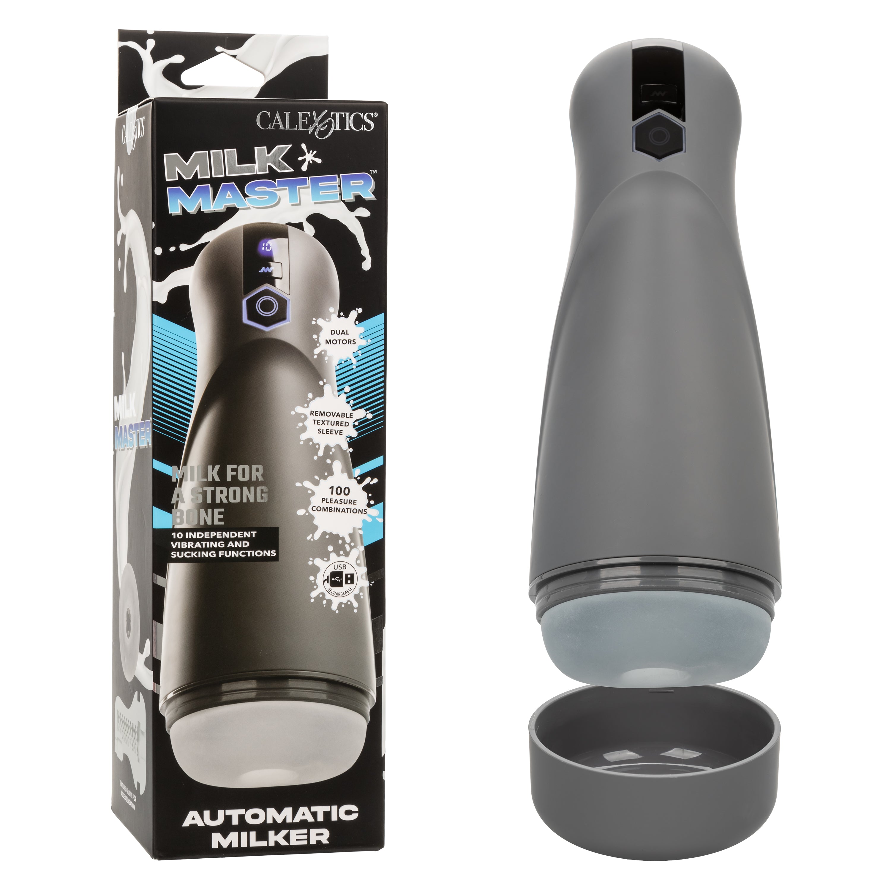 Milk Master Automatic Milker – Rechargeable Masturbator with Suction and Vibration Default Title > Sex Toys For Men > Masturbators > Vibrating Main image