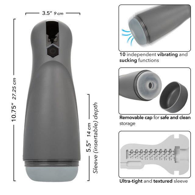 Milk Master Automatic Milker – Rechargeable Masturbator with Suction and Vibration > Sex Toys For Men > Masturbators > Vibrating