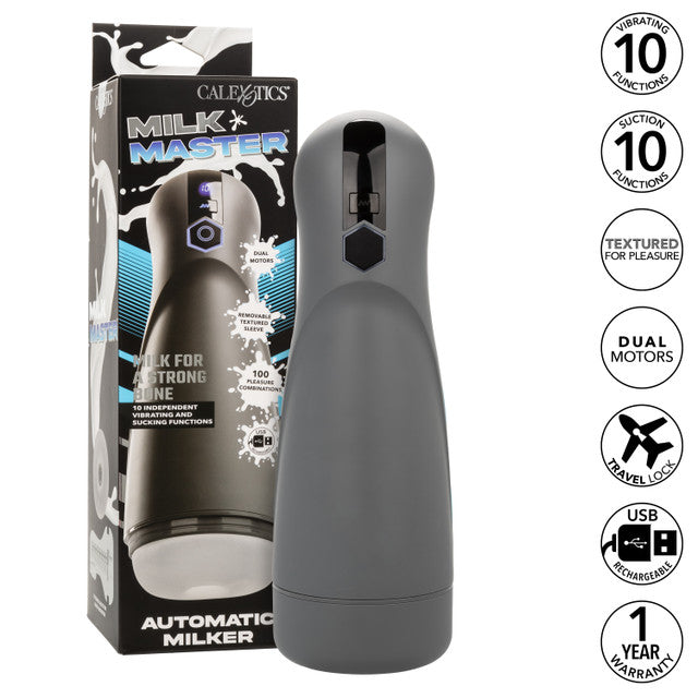 Milk Master Automatic Milker – Rechargeable Masturbator with Suction and Vibration > Sex Toys For Men > Masturbators > Vibrating