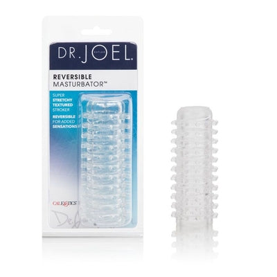 Dr. Joel Reversible Masturbator Clear 5 Inch Ultra Stretchy Textured Sleeve Default Title Strokers - Manual