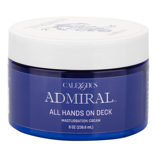 Admiral All Hands on Deck Masturbation Cream 8 Fl Oz Premium Moisturizing Lubricant with Almond Oil > Lube > Masturbation Cream