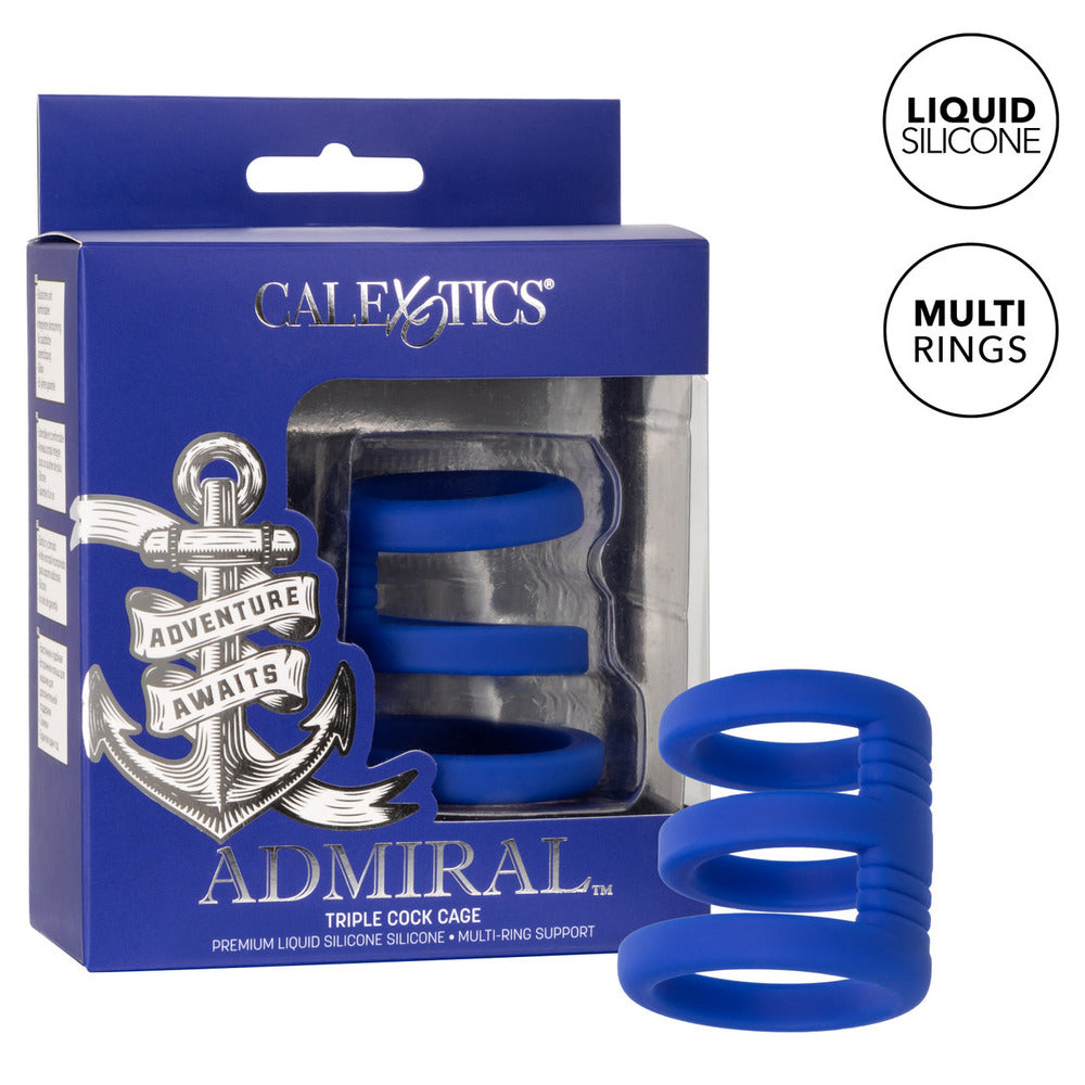 Admiral Triple Cock Cage – Snug Enhancer Cock Cage > Bondage Gear > Male Chastity