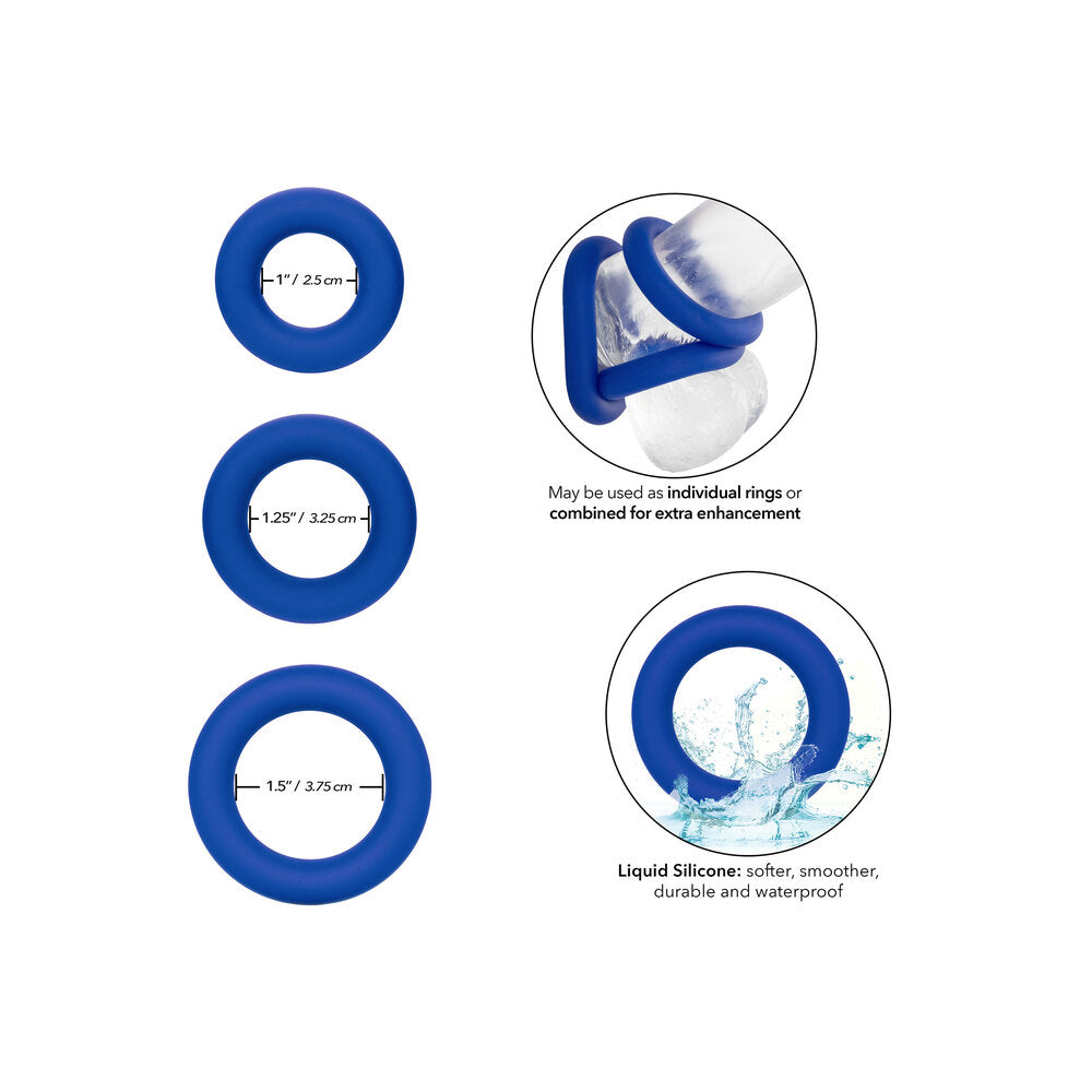 Admiral Universal Cock Ring Set – Gradual Size Silicone Rings Set > Cock Ring > Sets