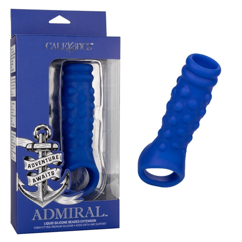 Admiral Beaded Extension 4 Inches Blue > Sex Toys For Men > Penis Extenders
