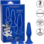 Admiral Anal Trainer Kit Set of 3 Premium Blue Silicone Probes with Graduated Sizes and Suction Cup Base > Anal Range > Butt Plug Kits
