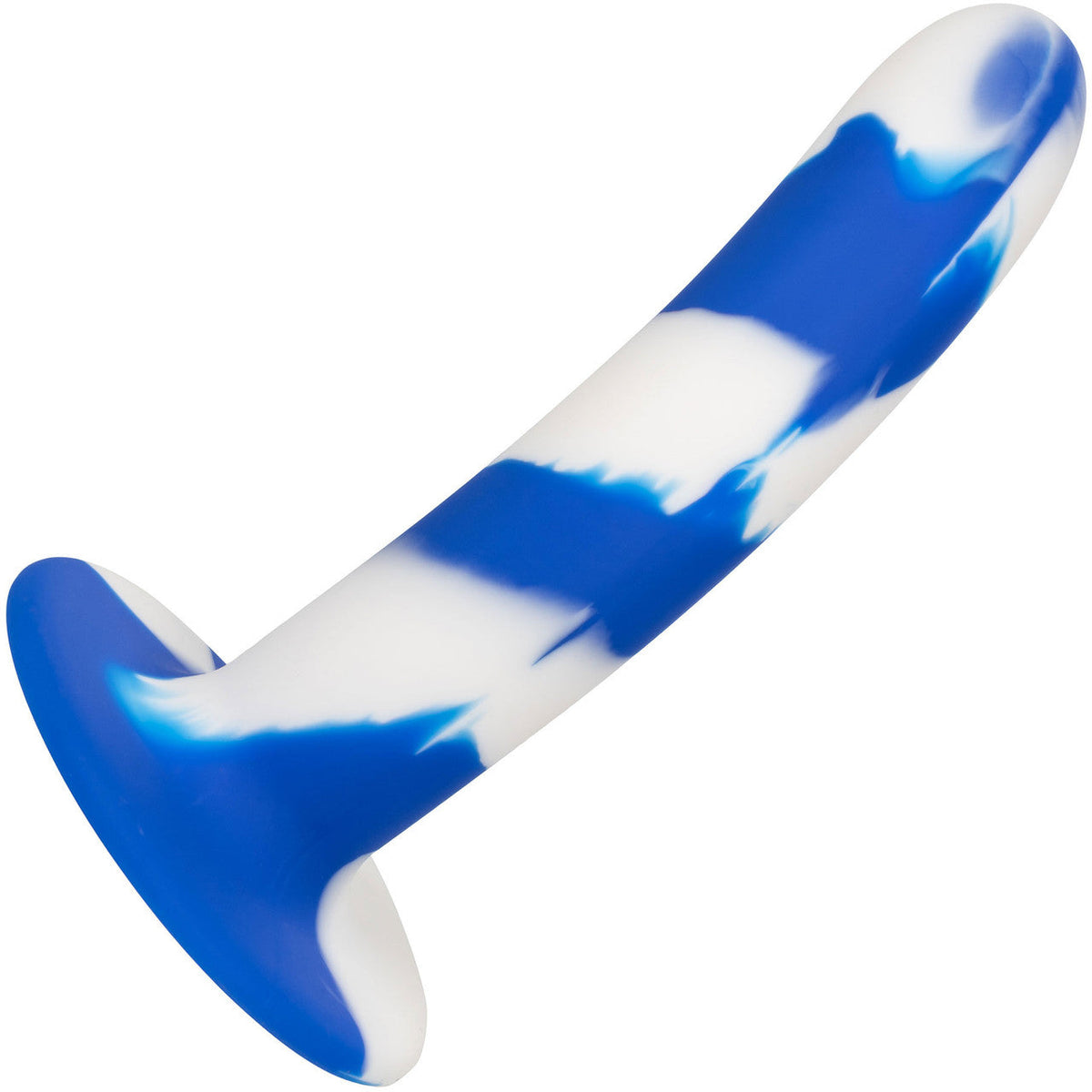 Admiral Swirl Probe Blue and White Premium Silicone 6 Inch Curved Design with Suction Cup Base > Dildos > Neutral Dildos
