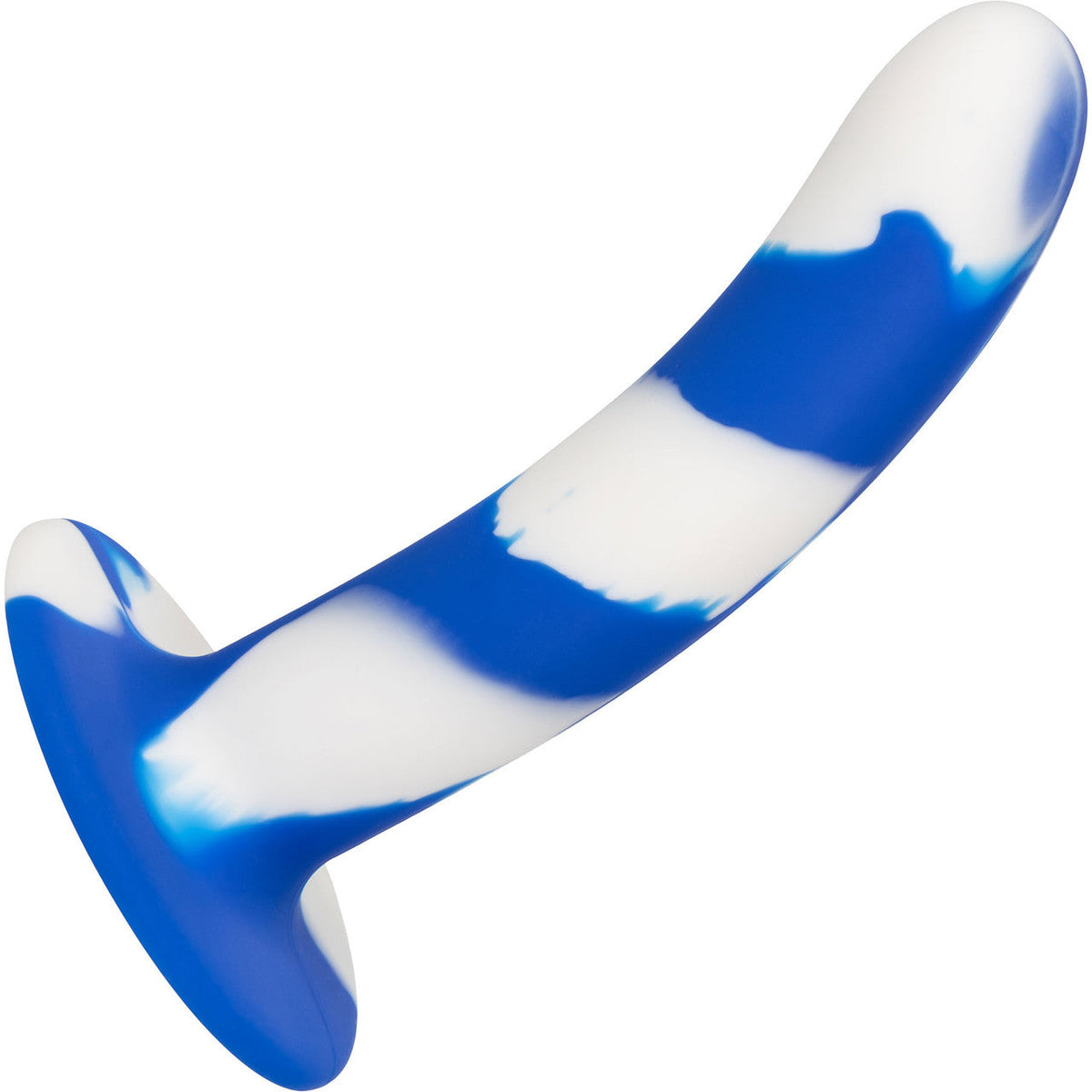 Admiral Swirl Probe Blue and White Premium Silicone 6 Inch Curved Design with Suction Cup Base > Dildos > Neutral Dildos