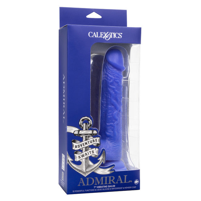 Admiral 7 Inch Vibrating Sailor Soft Liquid Silicone Dong with Suction Cup Base and Battery > Vibrators > Realistic Vibrators