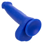 Admiral 8 Inch Vibrating Captain Blue Liquid Silicone Dong with Suction Cup and 10 Vibration Functions > Vibrators > Realistic Vibrators
