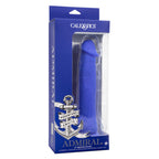 Admiral 8 Inch Vibrating Captain Blue Liquid Silicone Dong with Suction Cup and 10 Vibration Functions > Vibrators > Realistic Vibrators