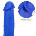 Admiral 8 Inch Vibrating Captain Blue Liquid Silicone Dong with Suction Cup and 10 Vibration Functions > Vibrators > Realistic Vibrators