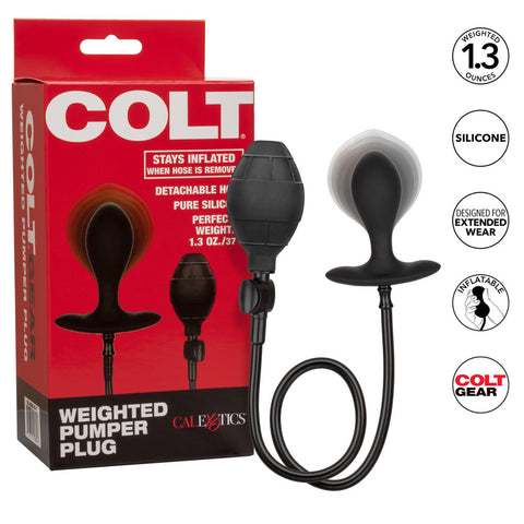 Colt Weighted Pumper Plug – Inflatable Anal Plug for Men > Anal Range > Tunnel and Stretchers